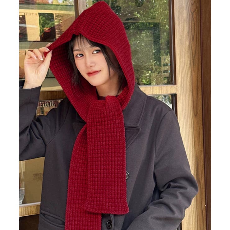 フード付きニットマフラー韓国風バラクラバ | SUNSHINE CLOSET | 詳細画像16 