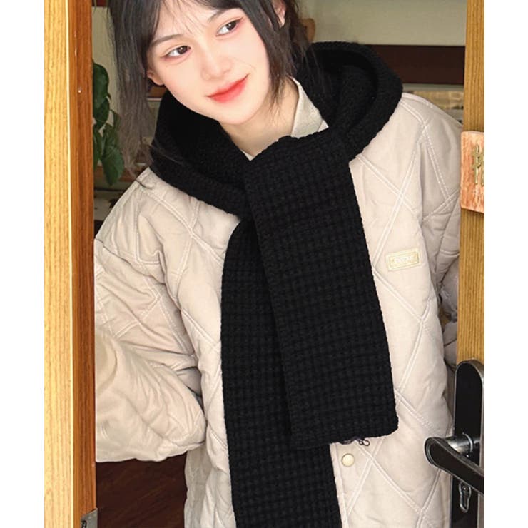 フード付きニットマフラー韓国風バラクラバ | SUNSHINE CLOSET | 詳細画像4 