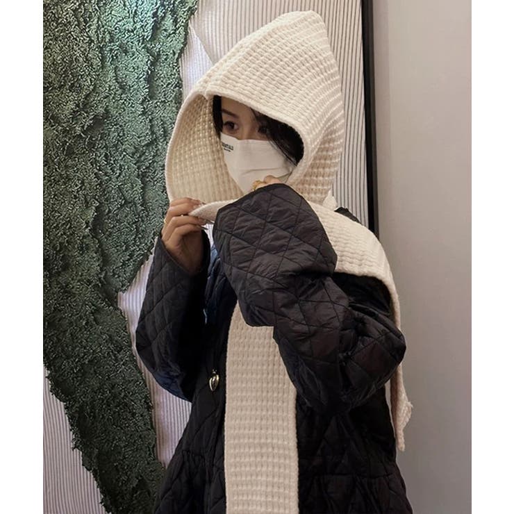 フード付きニットマフラー韓国風バラクラバ | SUNSHINE CLOSET | 詳細画像7 