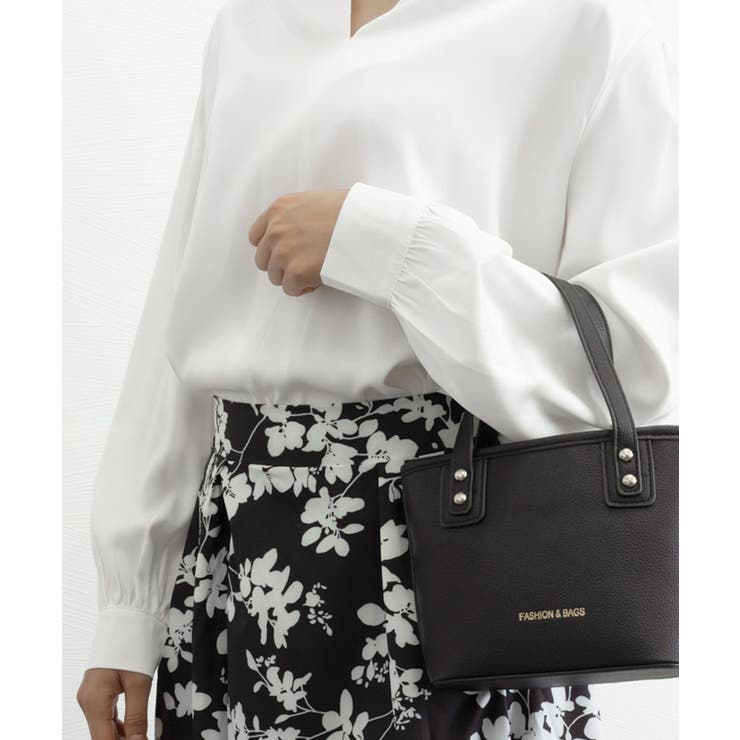 サテン風シャツブラウス Vネックトップス | SUNSHINE CLOSET | 詳細画像10 