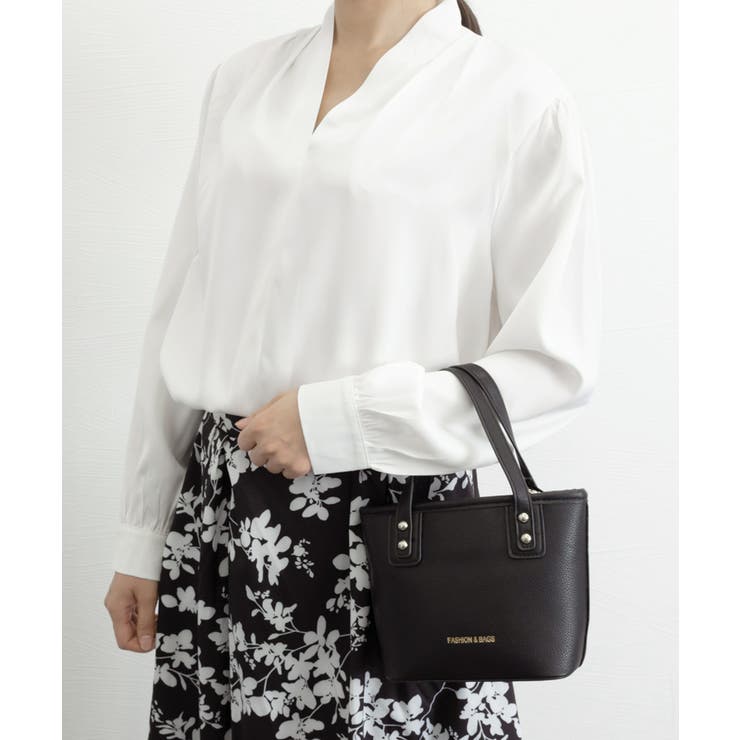 サテン風シャツブラウス Vネックトップス | SUNSHINE CLOSET | 詳細画像9 