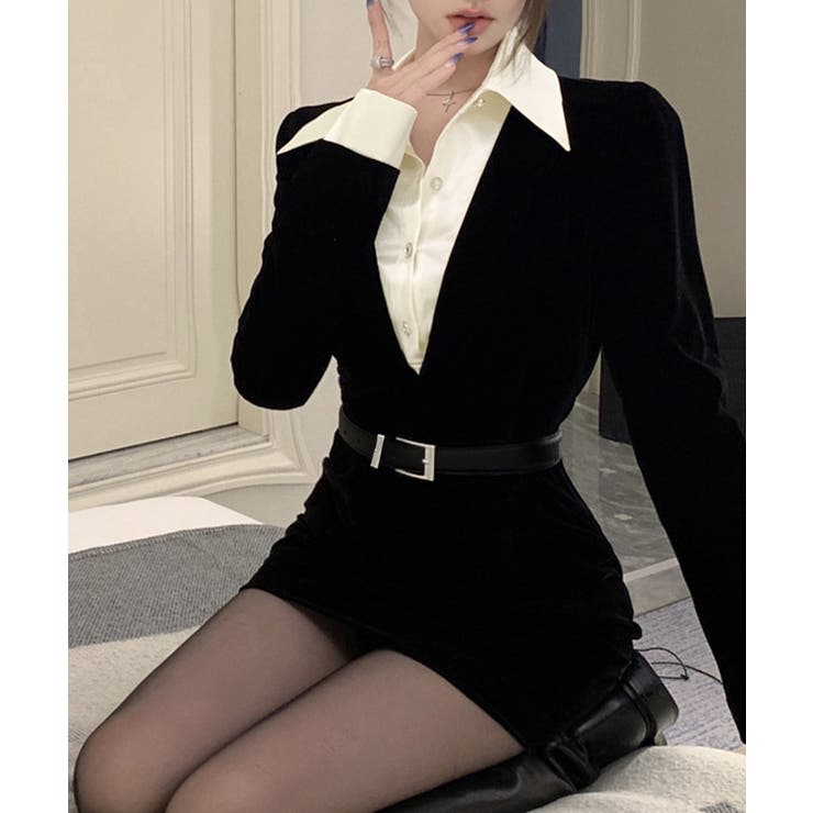 ドッキングワンピース セクシーミニワンピ | SUNSHINE CLOSET | 詳細画像10 