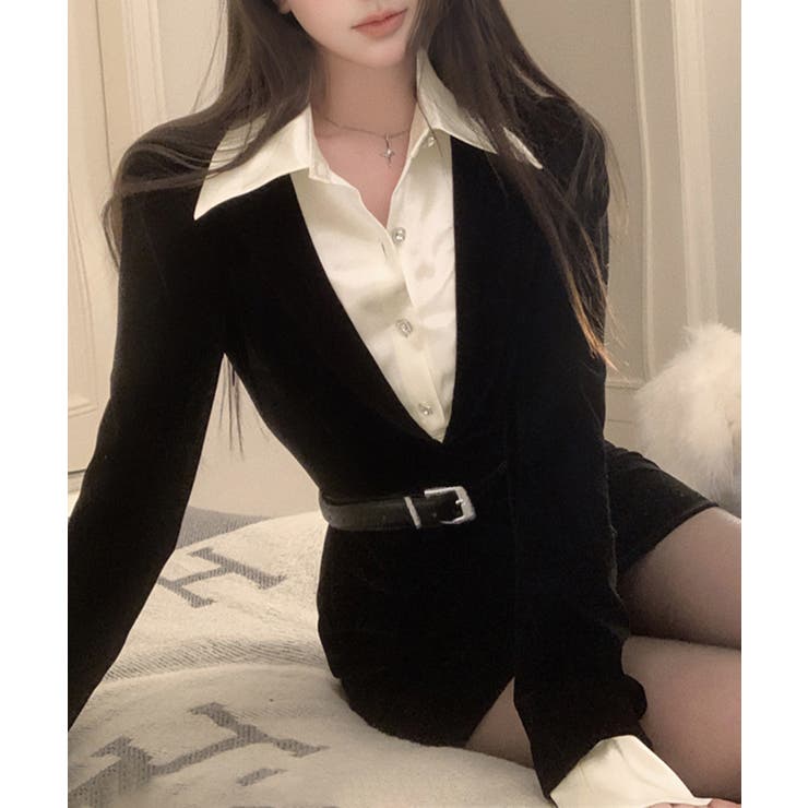 ドッキングワンピース セクシーミニワンピ | SUNSHINE CLOSET | 詳細画像3 