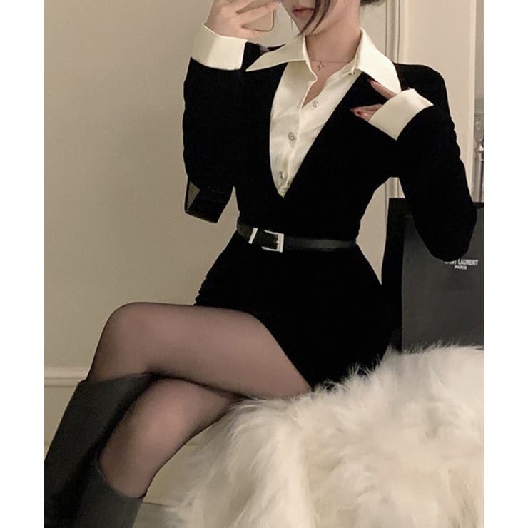 ドッキングワンピース セクシーミニワンピ | SUNSHINE CLOSET | 詳細画像6 