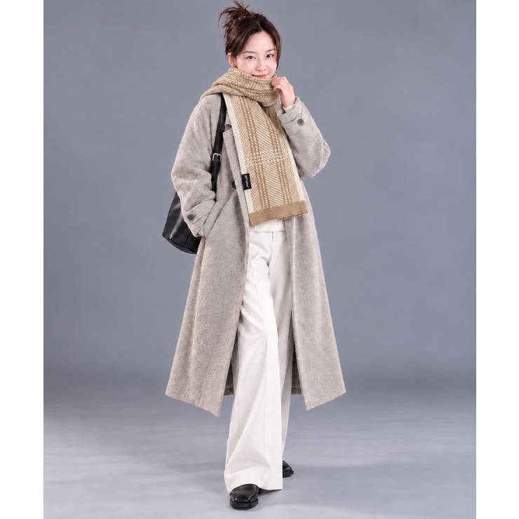 クラシカル配色ライン リバーシブルマフラー 千鳥格子ストール防寒 | SUNSHINE CLOSET | 詳細画像12 