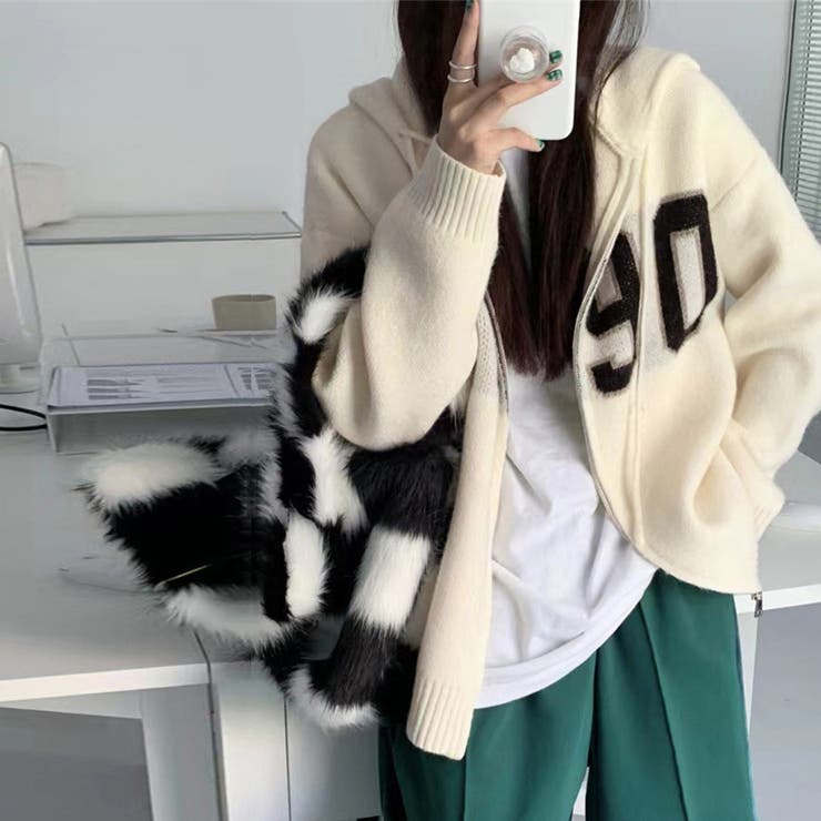 フード付き ニットカーディガン 秋冬服 | SUNSHINE CLOSET | 詳細画像5 