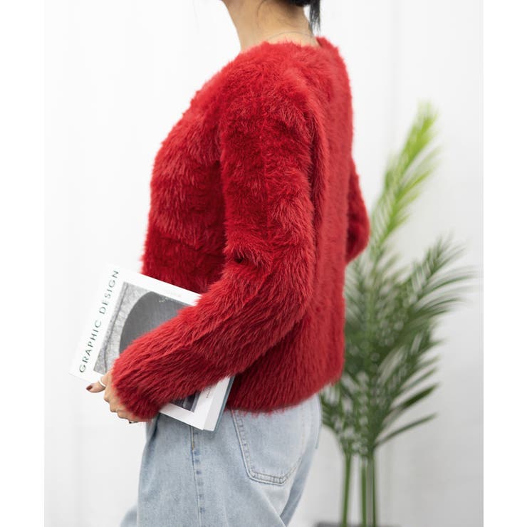 ミンクタッチカーディガン モヘアセーター | SUNSHINE CLOSET | 詳細画像12 