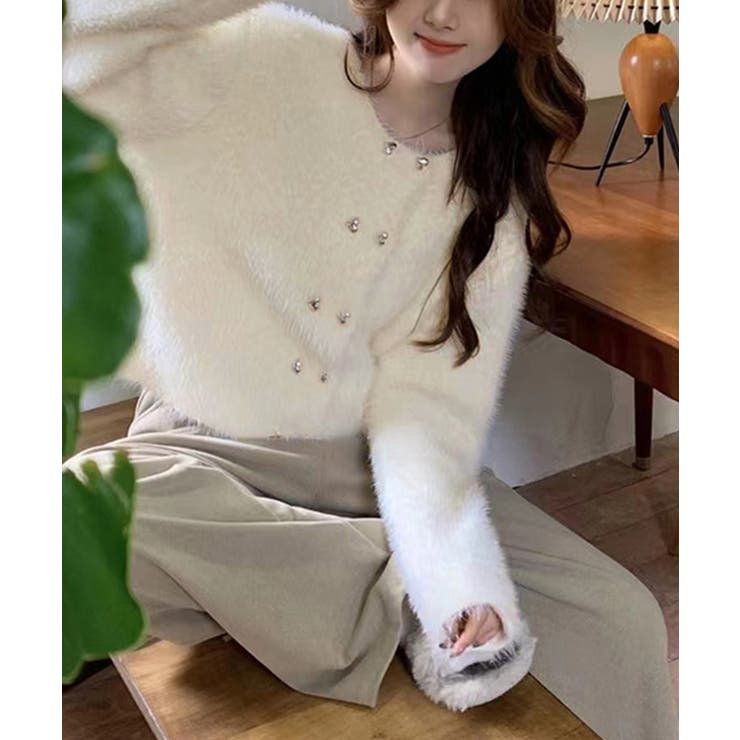 ミンクタッチカーディガン モヘアセーター | SUNSHINE CLOSET | 詳細画像2 