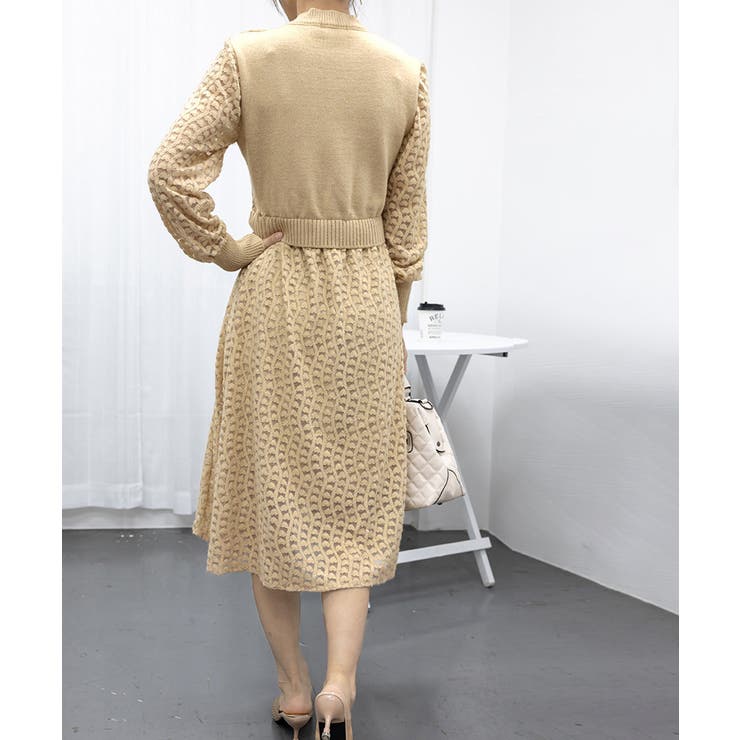 ニットワンピース ランタンスリーブ 上品 | SUNSHINE CLOSET | 詳細画像11 