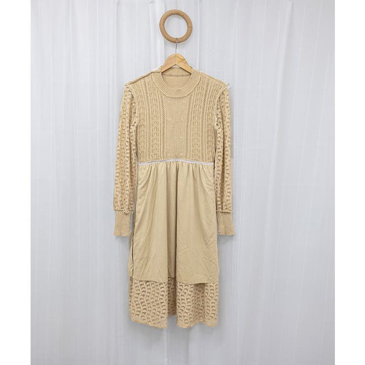 ニットワンピース ランタンスリーブ 上品 | SUNSHINE CLOSET | 詳細画像14 