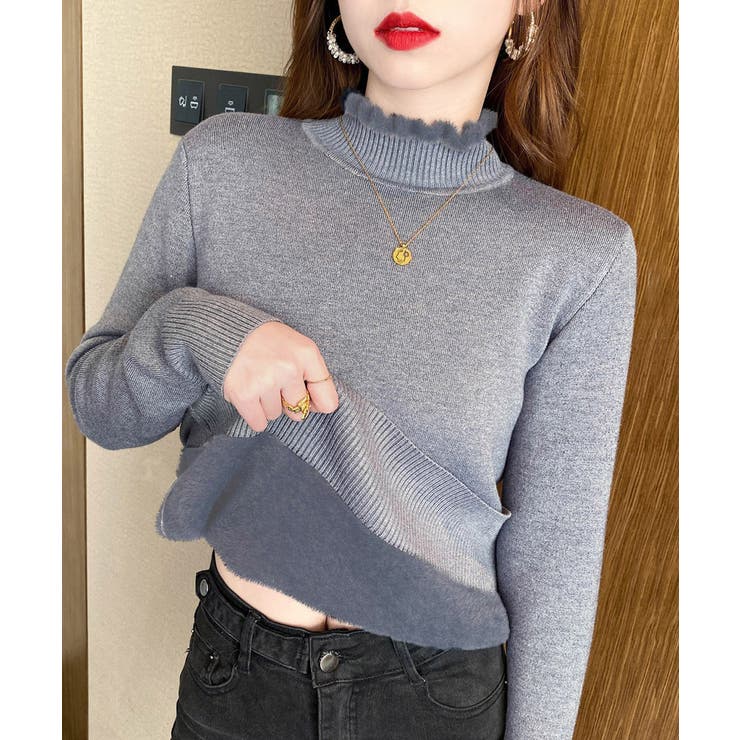 裏起毛 メロウニットトップス ハイネック | SUNSHINE CLOSET | 詳細画像1 