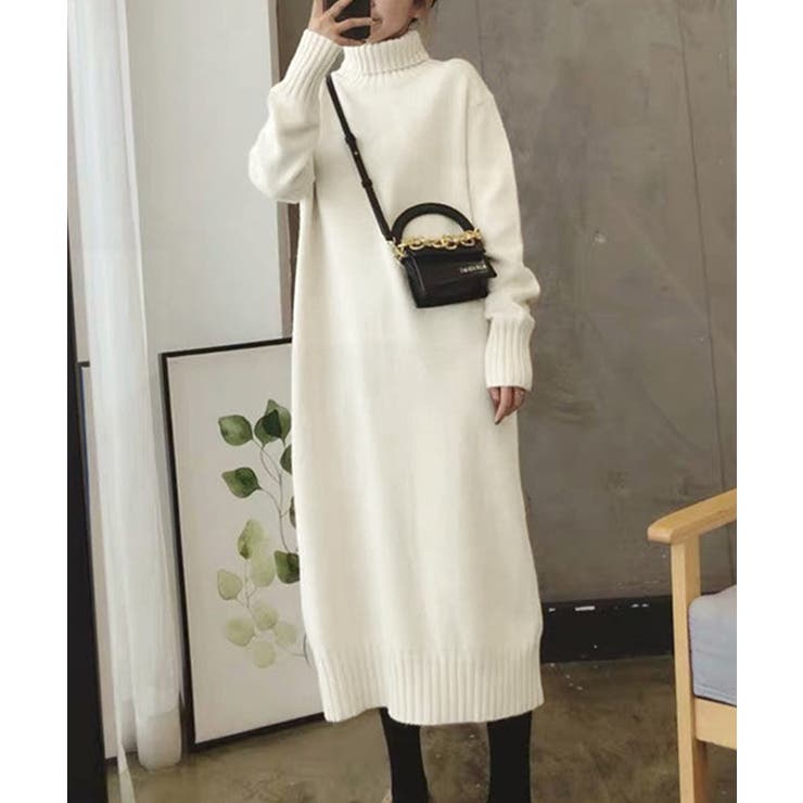 ハイネックニットワンピースゆったり秋冬服 | SUNSHINE CLOSET | 詳細画像12