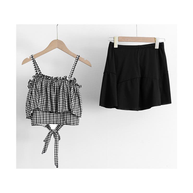 水着 オフショルダーチェック柄水着韓国風 | SUNSHINE CLOSET | 詳細画像7 