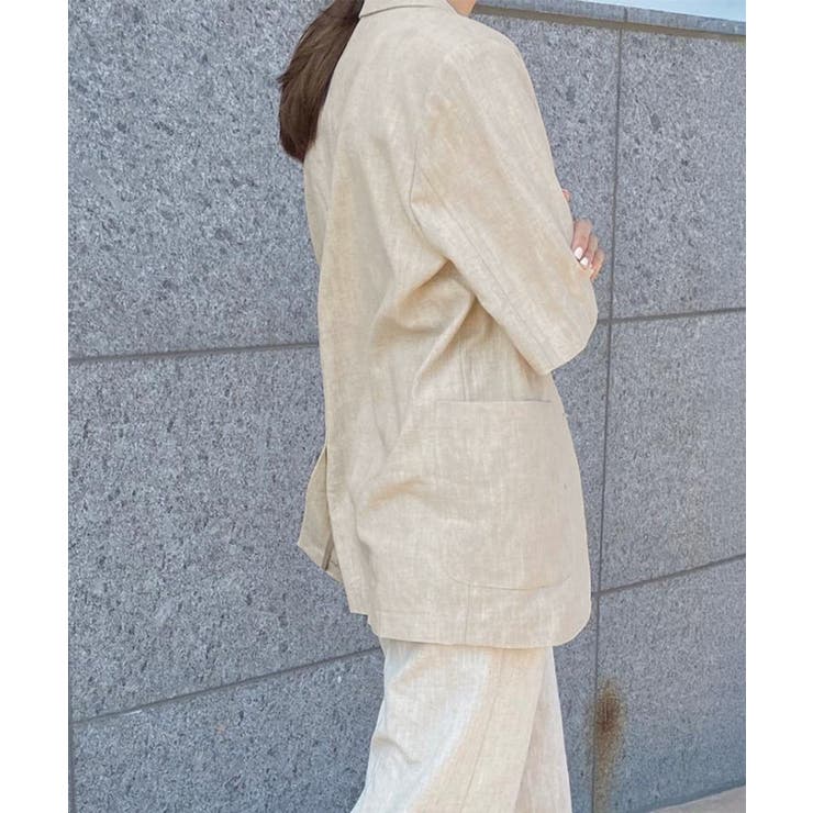 ゆったり リネンサマージャケット体型カバー 薄手ジャケット着やせ | SUNSHINE CLOSET | 詳細画像21 