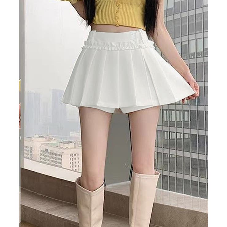 レディース ハイウエストミニ丈スカート着やせ インナーパンツ付きJKスカート制服… | SUNSHINE CLOSET | 詳細画像13 