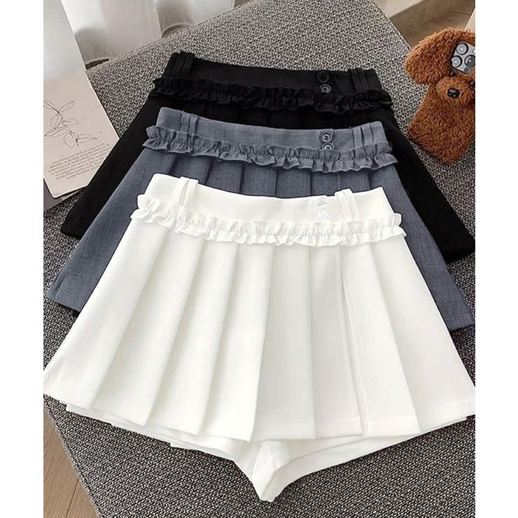 レディース ハイウエストミニ丈スカート着やせ インナーパンツ付きJKスカート制服… | SUNSHINE CLOSET | 詳細画像18 