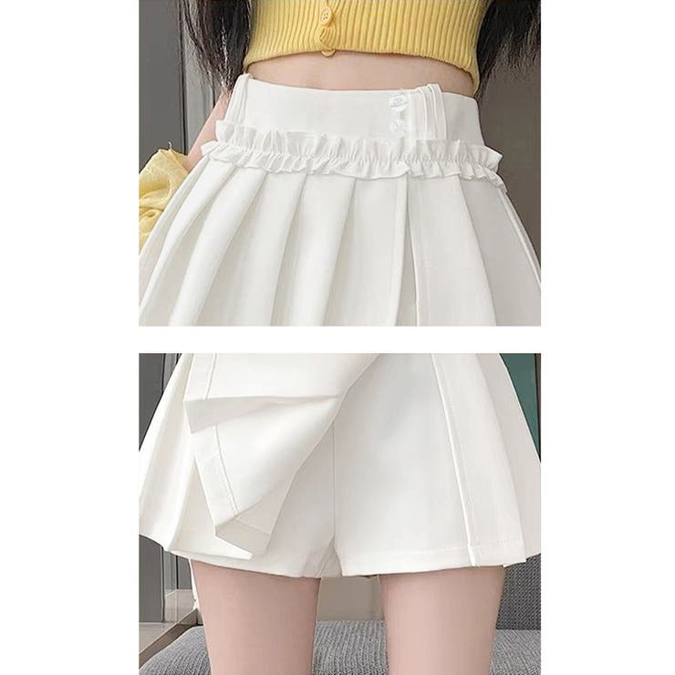 レディース ハイウエストミニ丈スカート着やせ インナーパンツ付きJKスカート制服… | SUNSHINE CLOSET | 詳細画像19 