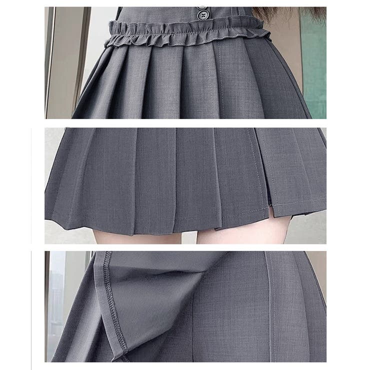 レディース ハイウエストミニ丈スカート着やせ インナーパンツ付きJKスカート制服… | SUNSHINE CLOSET | 詳細画像20 