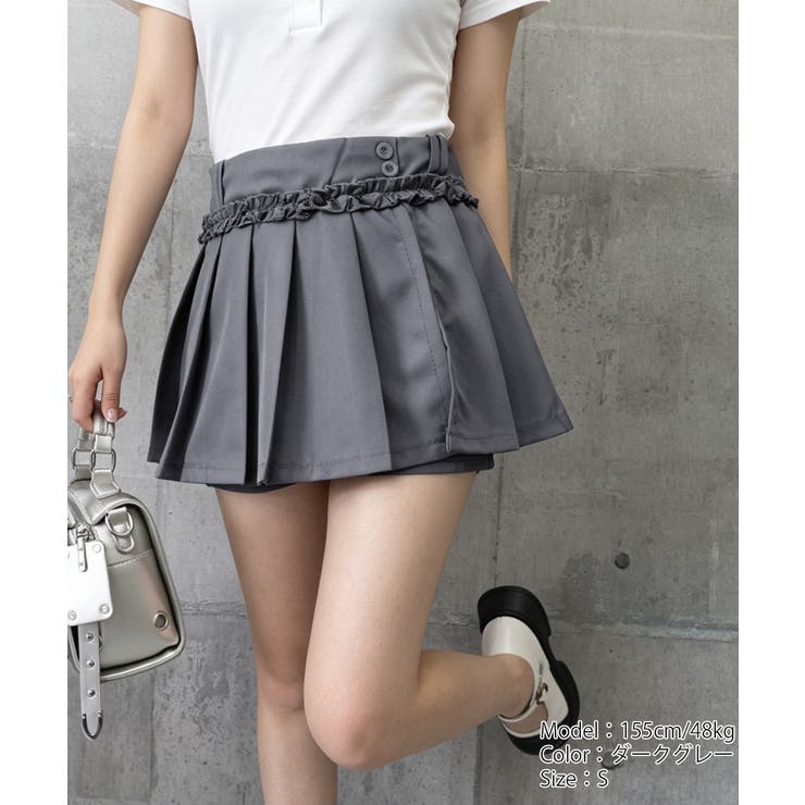 レディース ハイウエストミニ丈スカート着やせ インナーパンツ付きJKスカート制服… | SUNSHINE CLOSET | 詳細画像21 