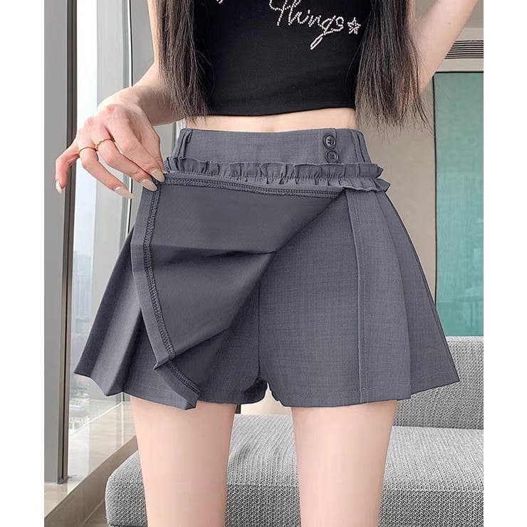 レディース ハイウエストミニ丈スカート着やせ インナーパンツ付きJKスカート制服… | SUNSHINE CLOSET | 詳細画像4 
