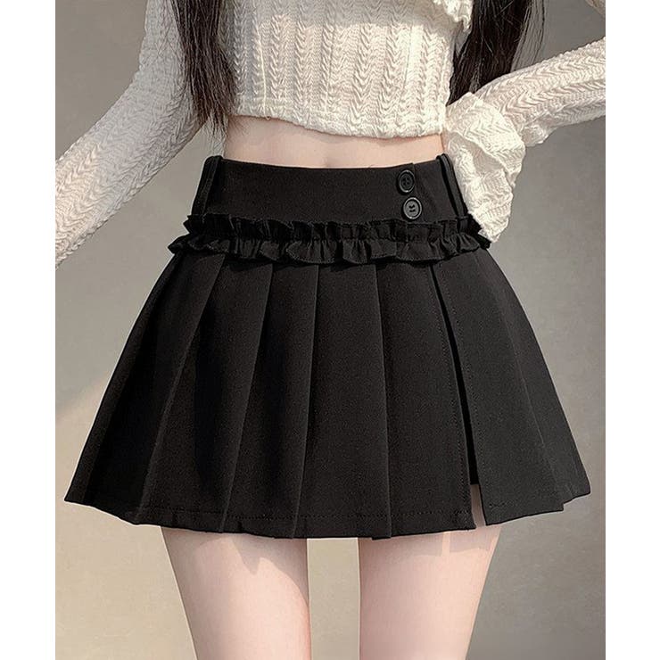 レディース ハイウエストミニ丈スカート着やせ インナーパンツ付きJKスカート制服… | SUNSHINE CLOSET | 詳細画像7 