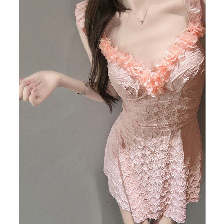 レディース水着体型カバー フェミニン 露出控えめ水着一体型ショートパンツ付き | SUNSHINE CLOSET | 詳細画像18 