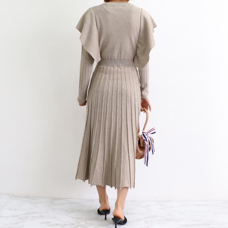 ショルダーフリルニットワンピース新作 春 春服 | SUNSHINE CLOSET | 詳細画像19 