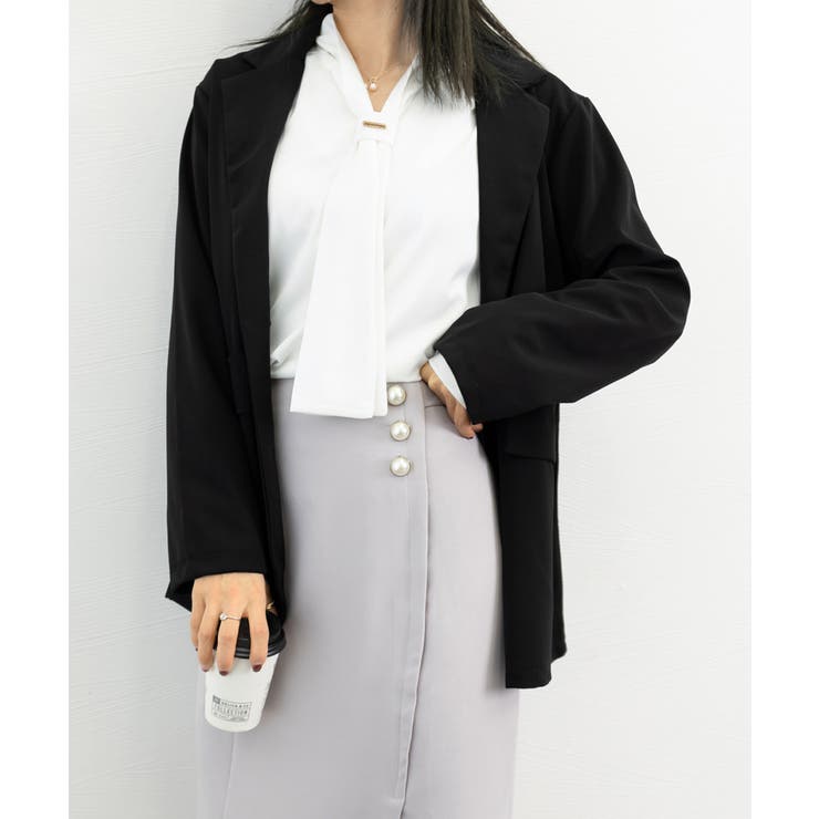 ボウタイ ブラウス レディース Vネック | SUNSHINE CLOSET | 詳細画像18 