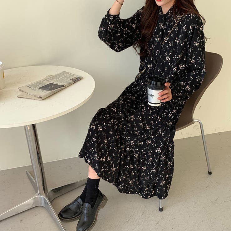 小花柄 ボウタイワンピース レディース春 | SUNSHINE CLOSET | 詳細画像6 