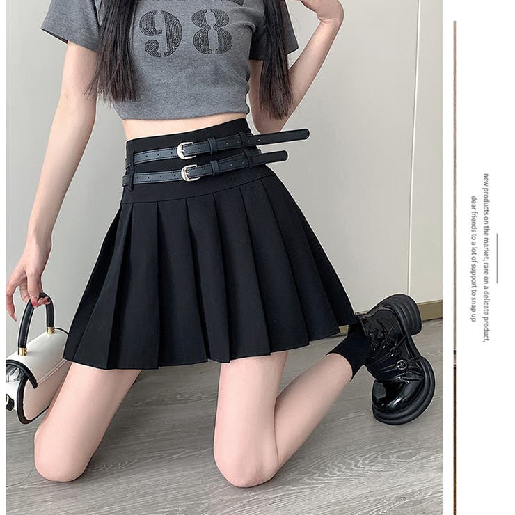 プリーツミニスカート インナーパンツ付き[品番:AGCW0004402 プリーツミニスカート インナーパンツ付き[品番:AGCW0004402
