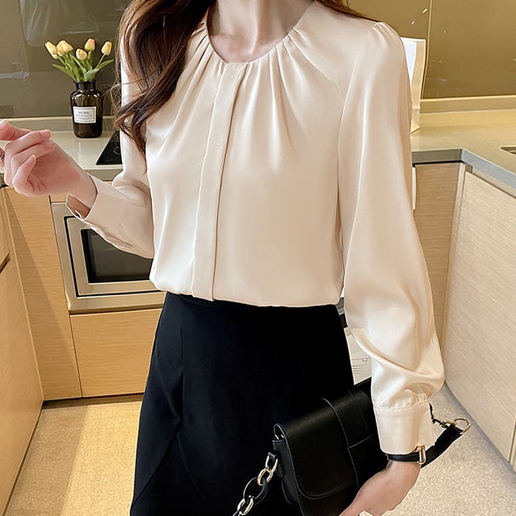 ギャザーブラウス 通勤OL オフィスカジュアル | SUNSHINE CLOSET | 詳細画像11 