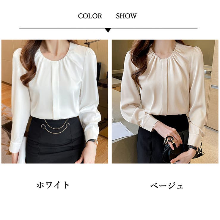 ギャザーブラウス 通勤OL オフィスカジュアル | SUNSHINE CLOSET | 詳細画像2 