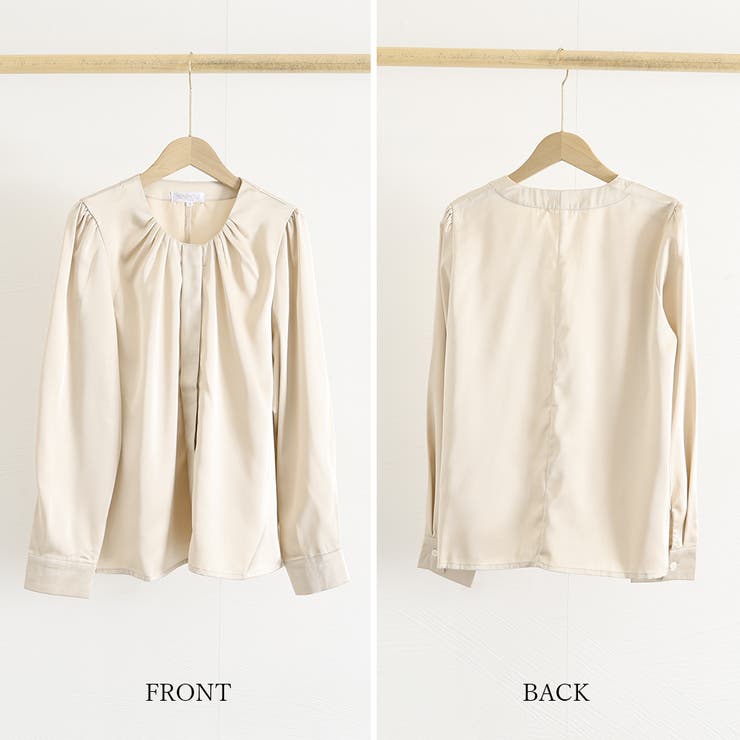 ギャザーブラウス 通勤OL オフィスカジュアル | SUNSHINE CLOSET | 詳細画像3 