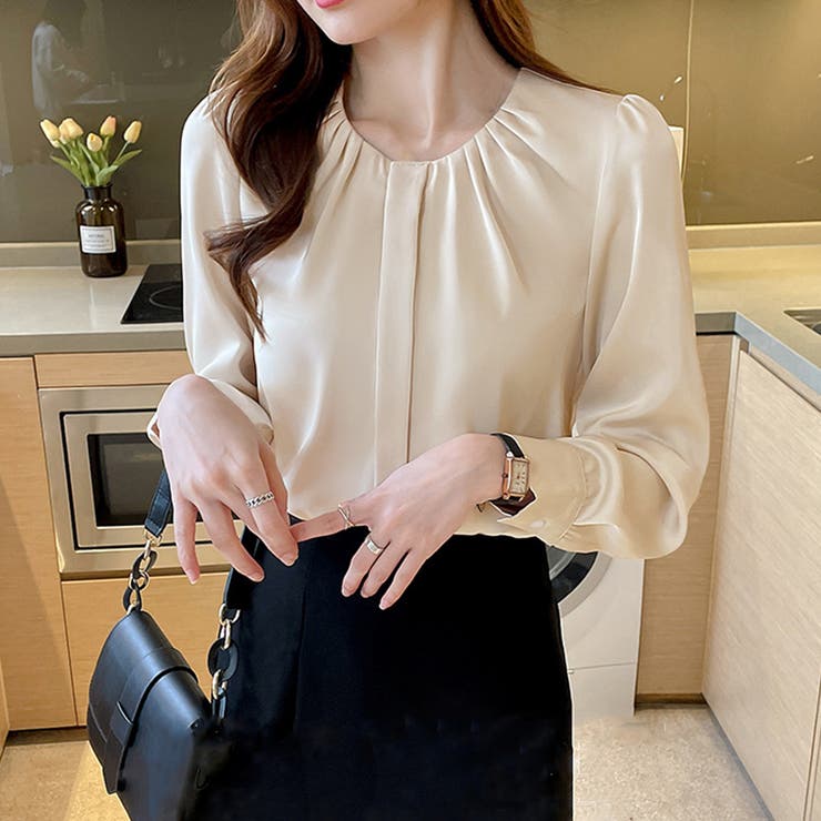 ギャザーブラウス 通勤OL オフィスカジュアル | SUNSHINE CLOSET | 詳細画像8 