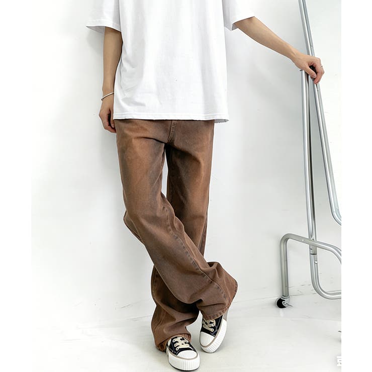 ハイウエス ゆったりロングデニムレディース 体型カバーデニムストレートパンツ | SUNSHINE CLOSET | 詳細画像14 