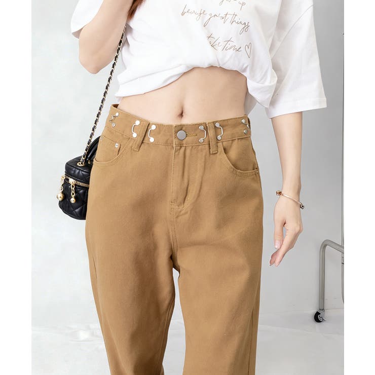 ハイウエス ゆったりロングデニムレディース 体型カバーデニムストレートパンツ | SUNSHINE CLOSET | 詳細画像18 
