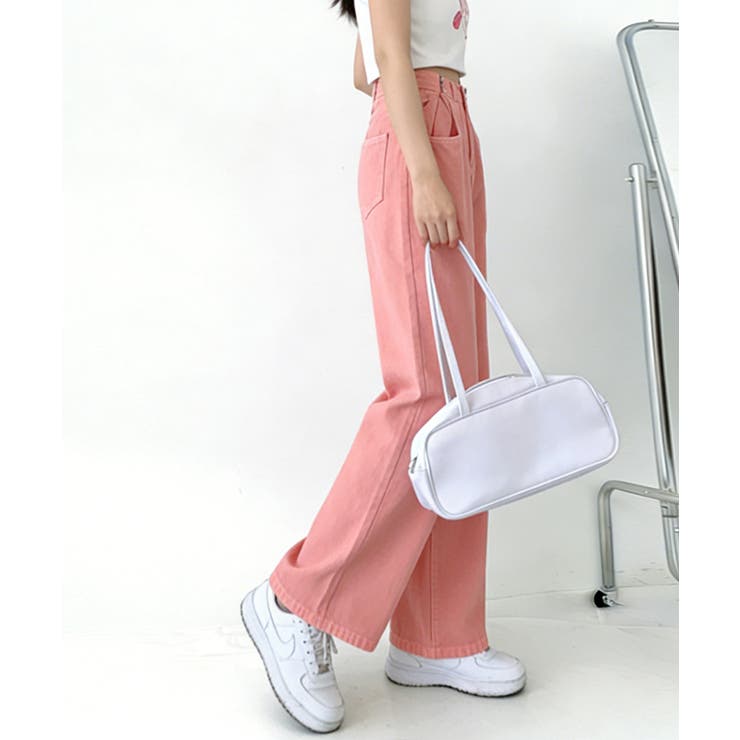 ハイウエス ゆったりロングデニムレディース 体型カバーデニムストレートパンツ | SUNSHINE CLOSET | 詳細画像24 