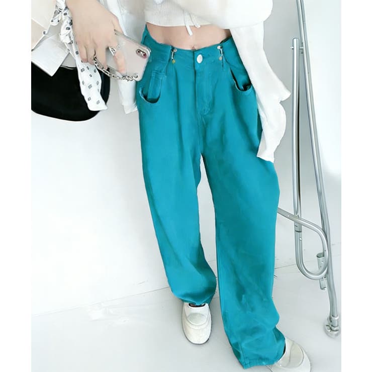 ハイウエス ゆったりロングデニムレディース 体型カバーデニムストレートパンツ | SUNSHINE CLOSET | 詳細画像25 