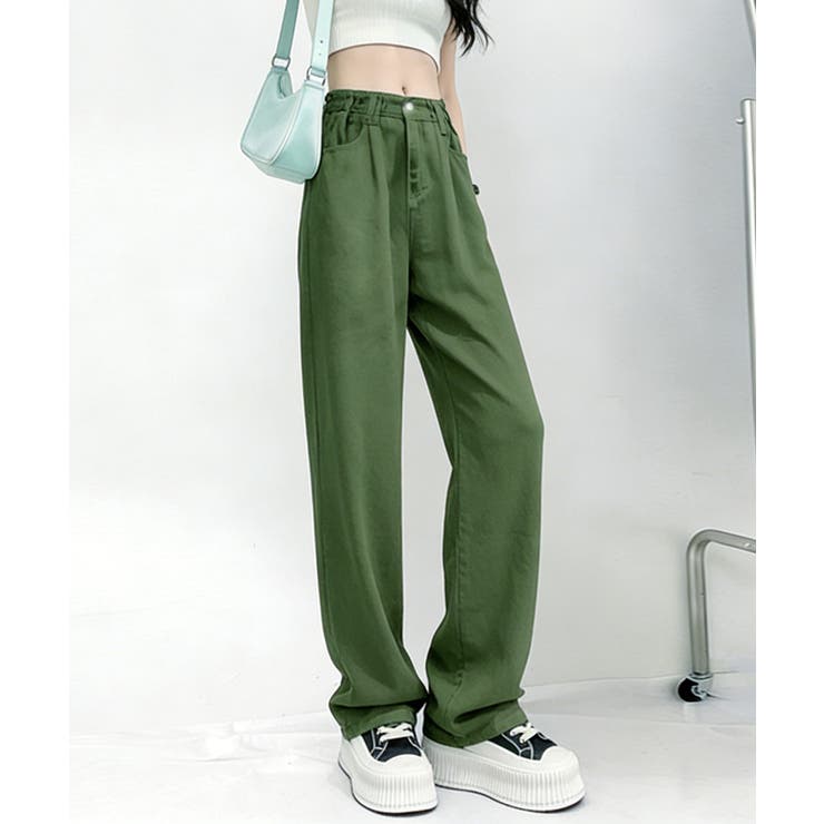 ハイウエス ゆったりロングデニムレディース 体型カバーデニムストレートパンツ | SUNSHINE CLOSET | 詳細画像29 