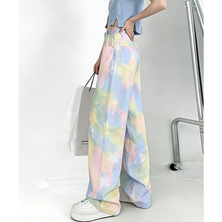 ハイウエス ゆったりロングデニムレディース 体型カバーデニムストレートパンツ | SUNSHINE CLOSET | 詳細画像32 