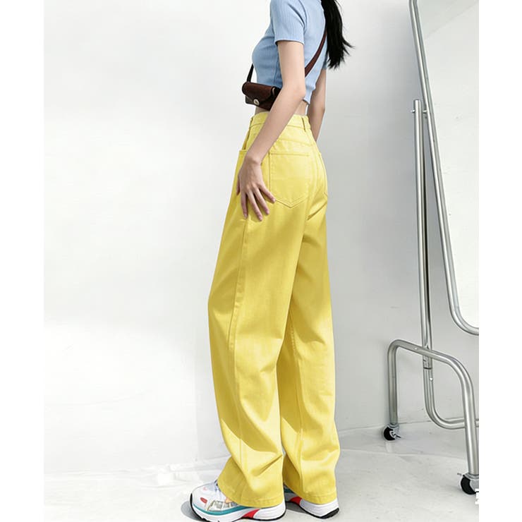 ハイウエス ゆったりロングデニムレディース 体型カバーデニムストレートパンツ | SUNSHINE CLOSET | 詳細画像38 