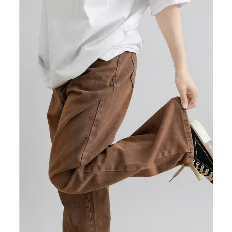ハイウエス ゆったりロングデニムレディース 体型カバーデニムストレートパンツ | SUNSHINE CLOSET | 詳細画像43 