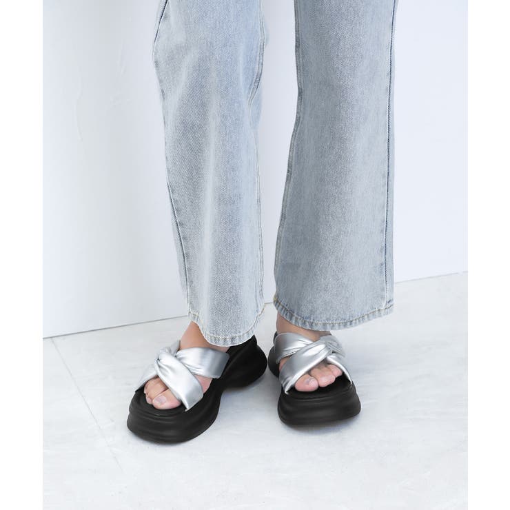 厚底サンダル クロスベルトサンダル韓国風 | SUNSHINE CLOSET | 詳細画像14 