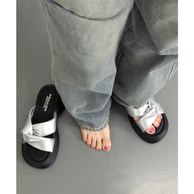 厚底サンダル クロスベルトサンダル韓国風 | SUNSHINE CLOSET | 詳細画像7 