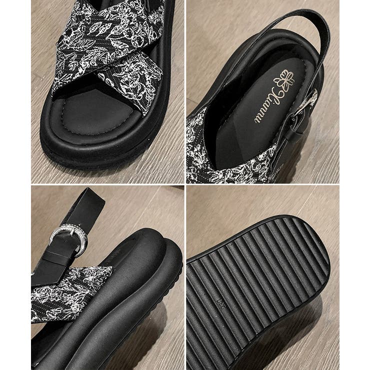 厚底サンダル クロスベルトサンダル 美脚 | SUNSHINE CLOSET | 詳細画像28 