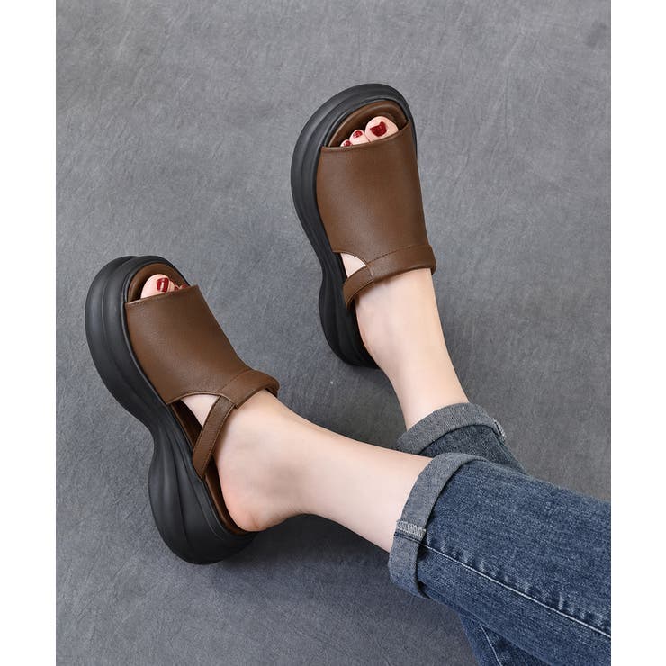 ボリュームソールサボサンダル 履きやすい夏靴歩きやすい 韓国風コンフォートミュー… | SUNSHINE CLOSET | 詳細画像15 