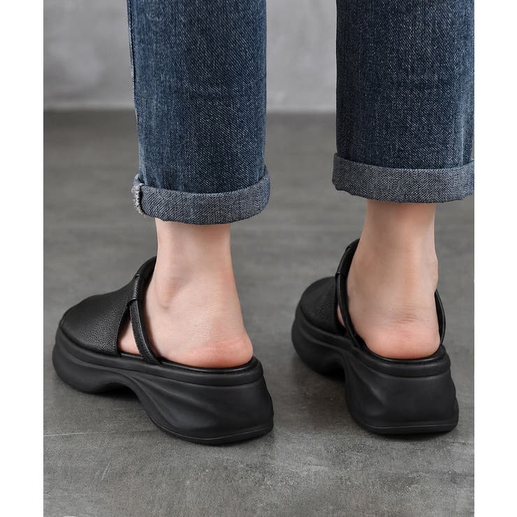 ボリュームソールサボサンダル 履きやすい夏靴歩きやすい 韓国風コンフォートミュー… | SUNSHINE CLOSET | 詳細画像4 