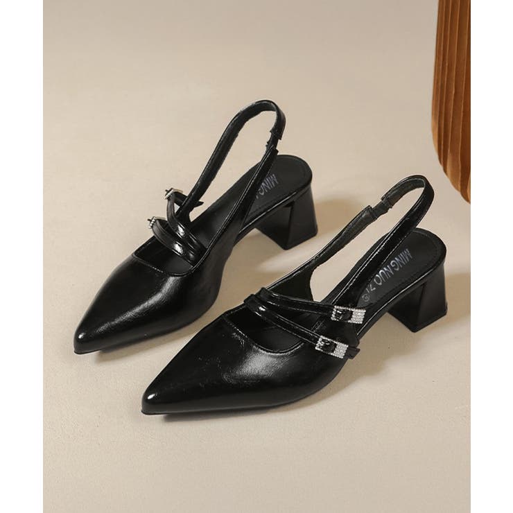痛くないチャンキーヒールシューズ太ヒールミュールレディース歩きやすい可愛いビジュ… | SUNSHINE CLOSET | 詳細画像12 