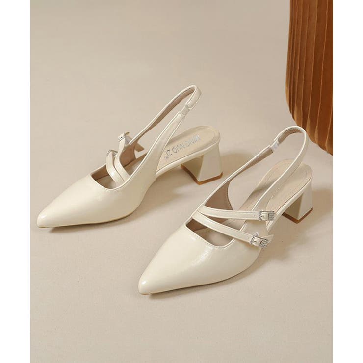 痛くないチャンキーヒールシューズ太ヒールミュールレディース歩きやすい可愛いビジュ… | SUNSHINE CLOSET | 詳細画像14 
