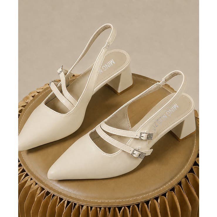 痛くないチャンキーヒールシューズ太ヒールミュールレディース歩きやすい可愛いビジュ… | SUNSHINE CLOSET | 詳細画像19 